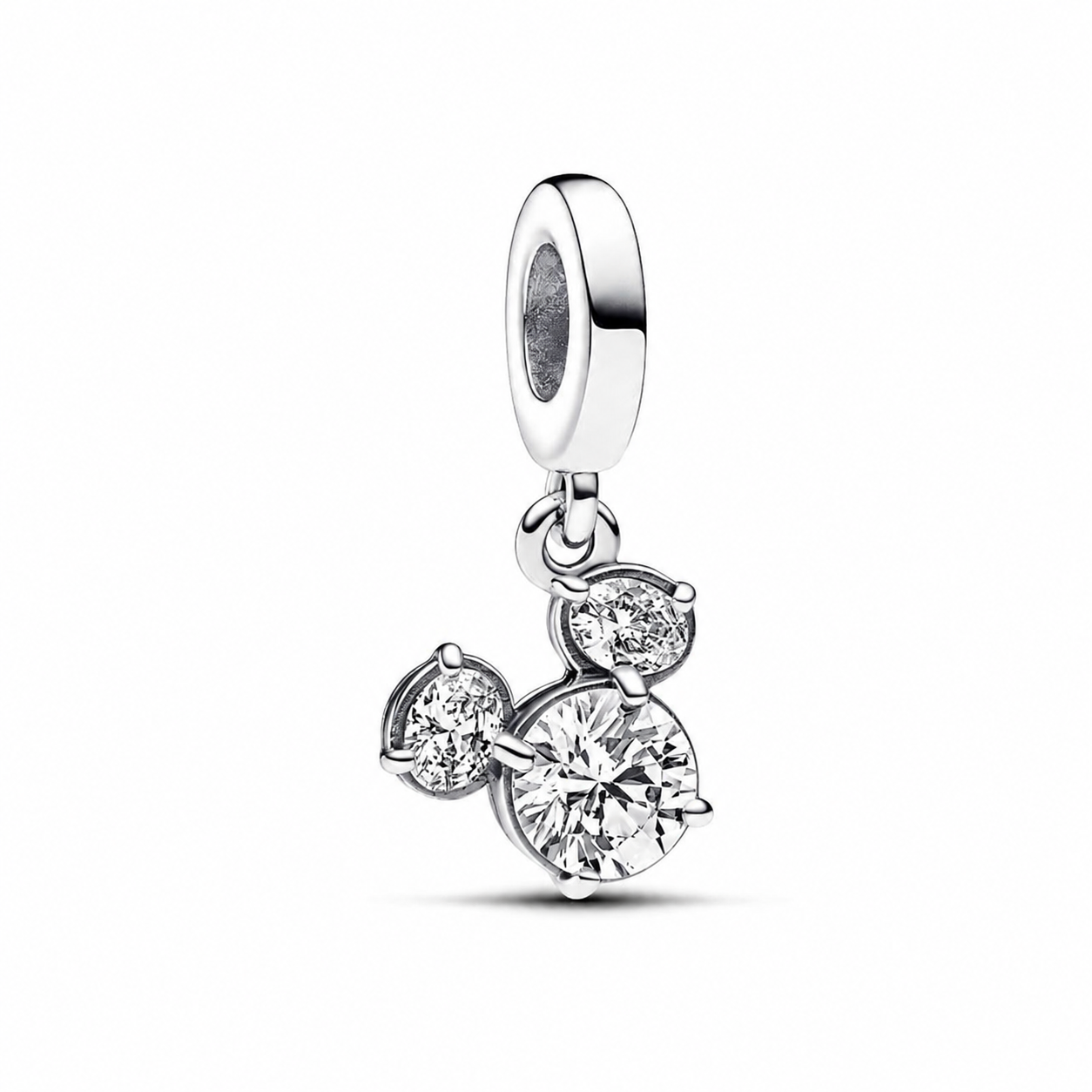 Charm-Anhänger Micky Maus Funkelnder Kopf Silhouette Hauptbild