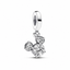 Charm-Anhänger Micky Maus Funkelnder Kopf Silhouette