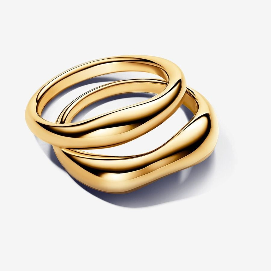 Essence Ring Stacking Geformt Vergoldet