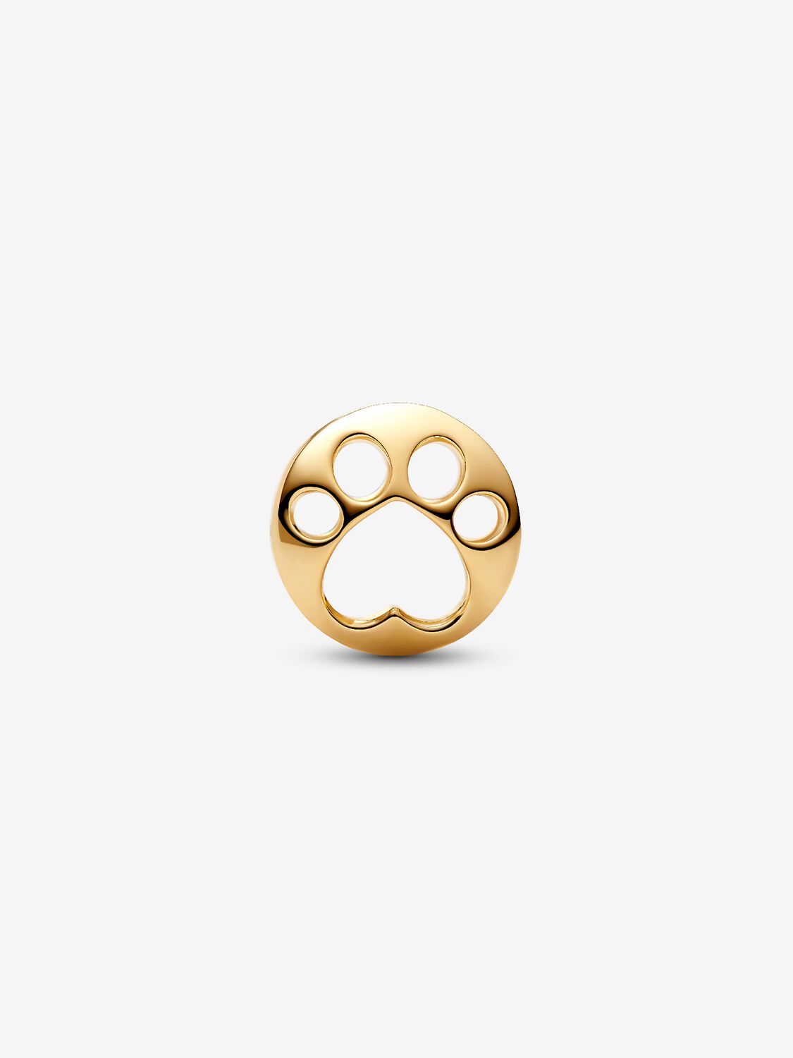 Openwork Paw Charm 14 Karat Vergoldung Zweitbild