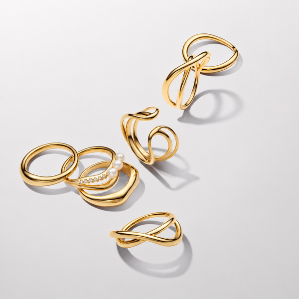 Essence Ring Infinity Geformt Vergoldet