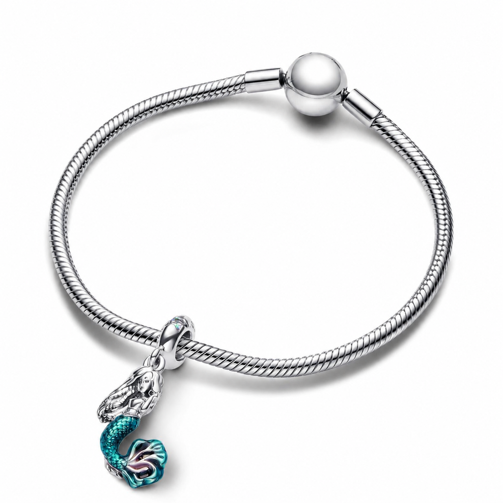 Charm-Anhänger Arielle Die Meerjungfrau Silber