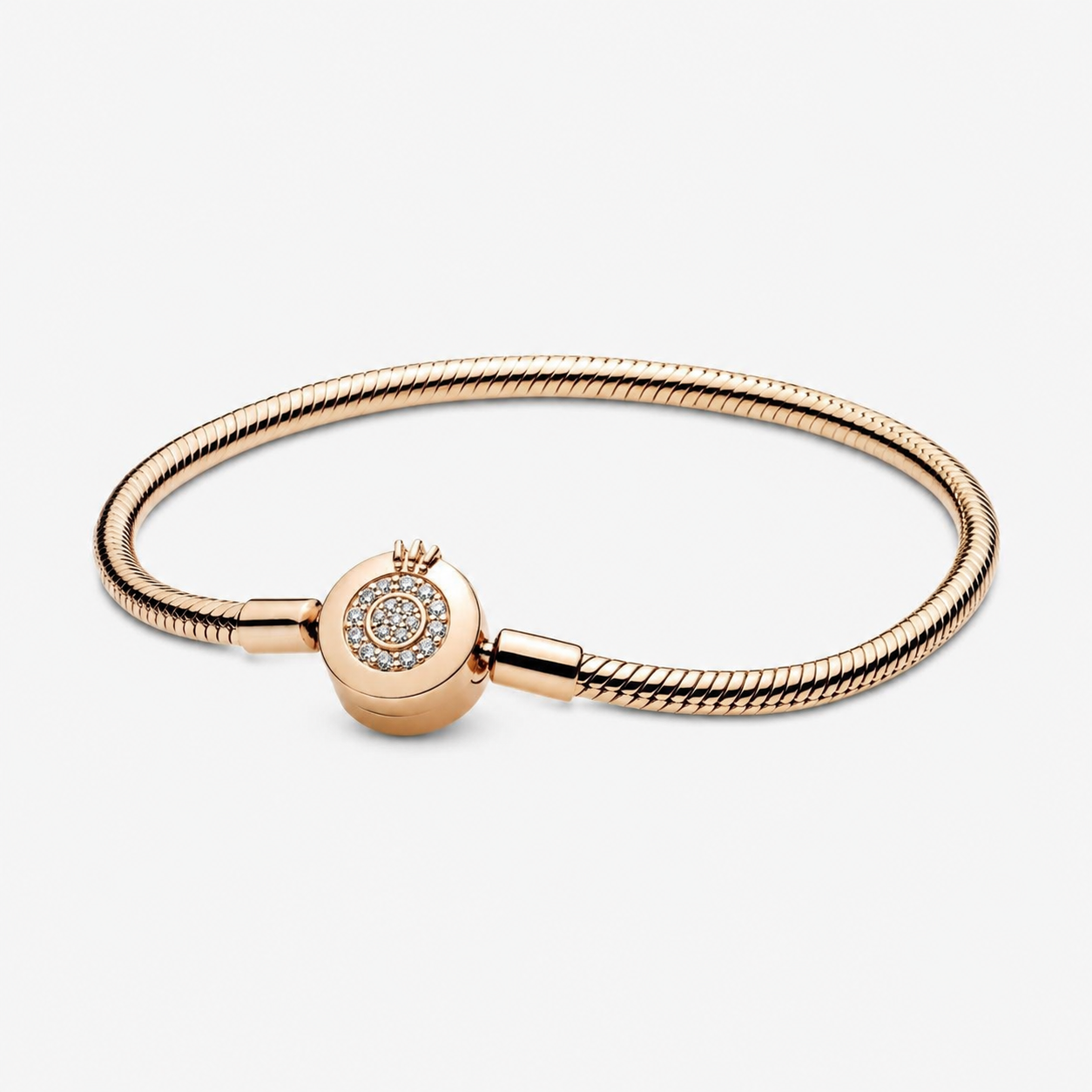 Shine  Schlangen-Gliederarmband Funkelndes Crown O