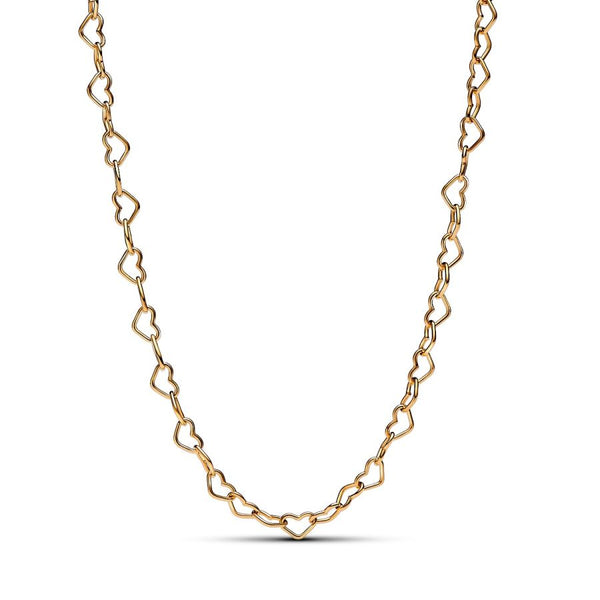 Collier-Halskette Verbundene Herzen Vergoldet 363334C00