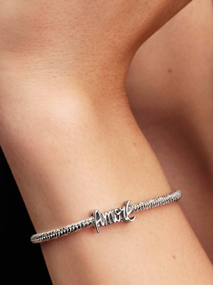 Amore Schrift Charm Sterling-Silber