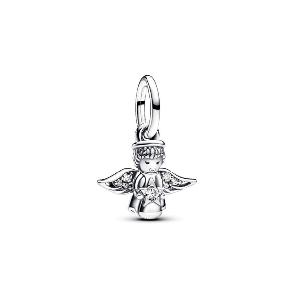 Charm-Anhänger Funkelnder Engel Zirkonia Sterling-Silber