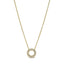 367436C01 Halskette Anhänger Logo Pavé-Kreis 14k Gold Plattiert