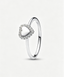Gravierbarer Herz Strahlenkranz Ring