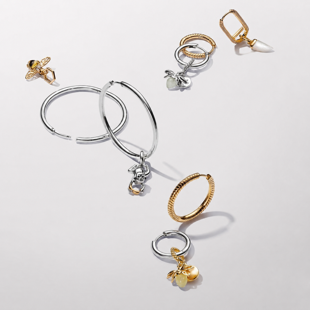 Ohrringe Creolen Für Charms Silber 40 mm