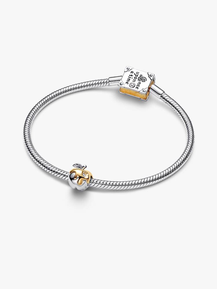 Schneewittchen Vergifteter Apfel mit im Labor gezüchtetem Diamant Charm
