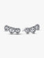 Strahlenkranz Herz Trilogie Ohrstecker Sterling-Silber