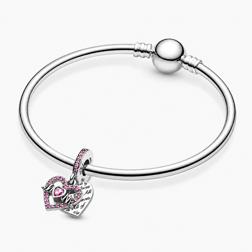 Charm-Anhänger Herz Mum Sterling-Silber