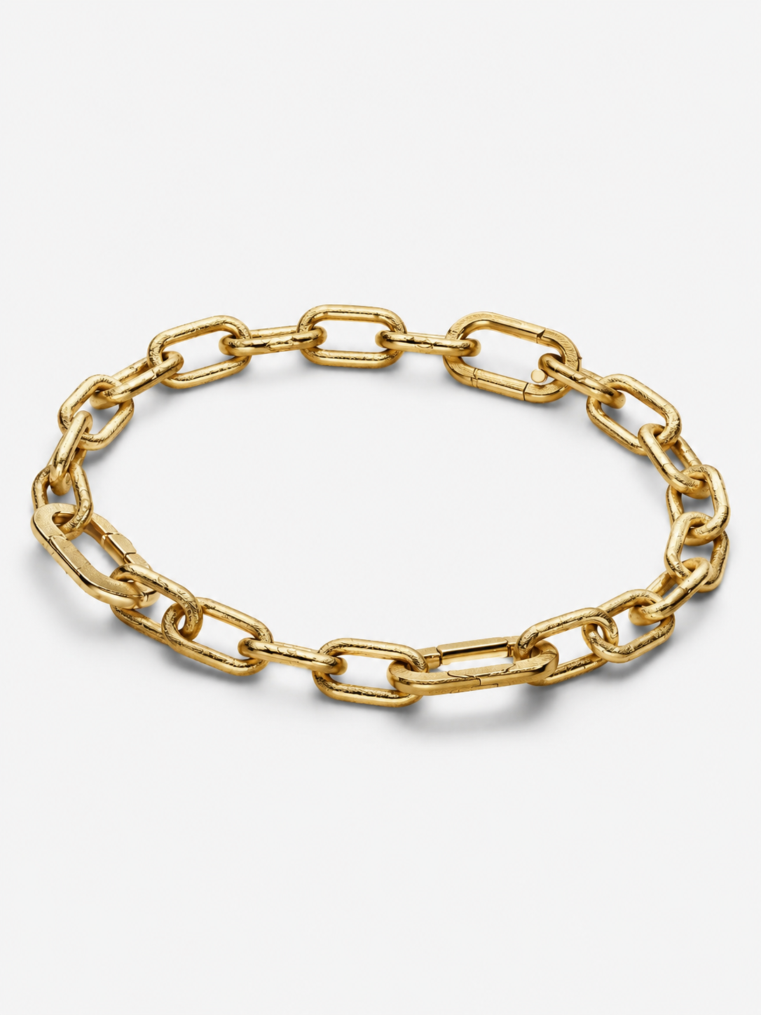 Kettenarmband mit kleinen Kettengliedern 14 Karat Vergoldung Hauptbild