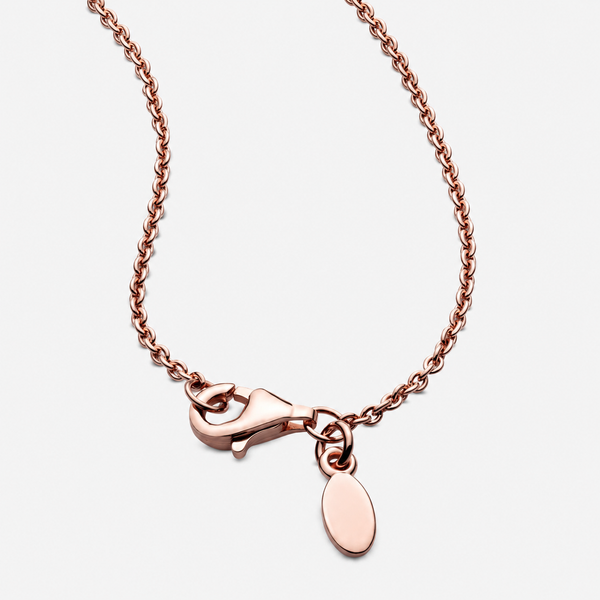 Halskette Klassische Ankerkette 14k Rosé Vergoldet