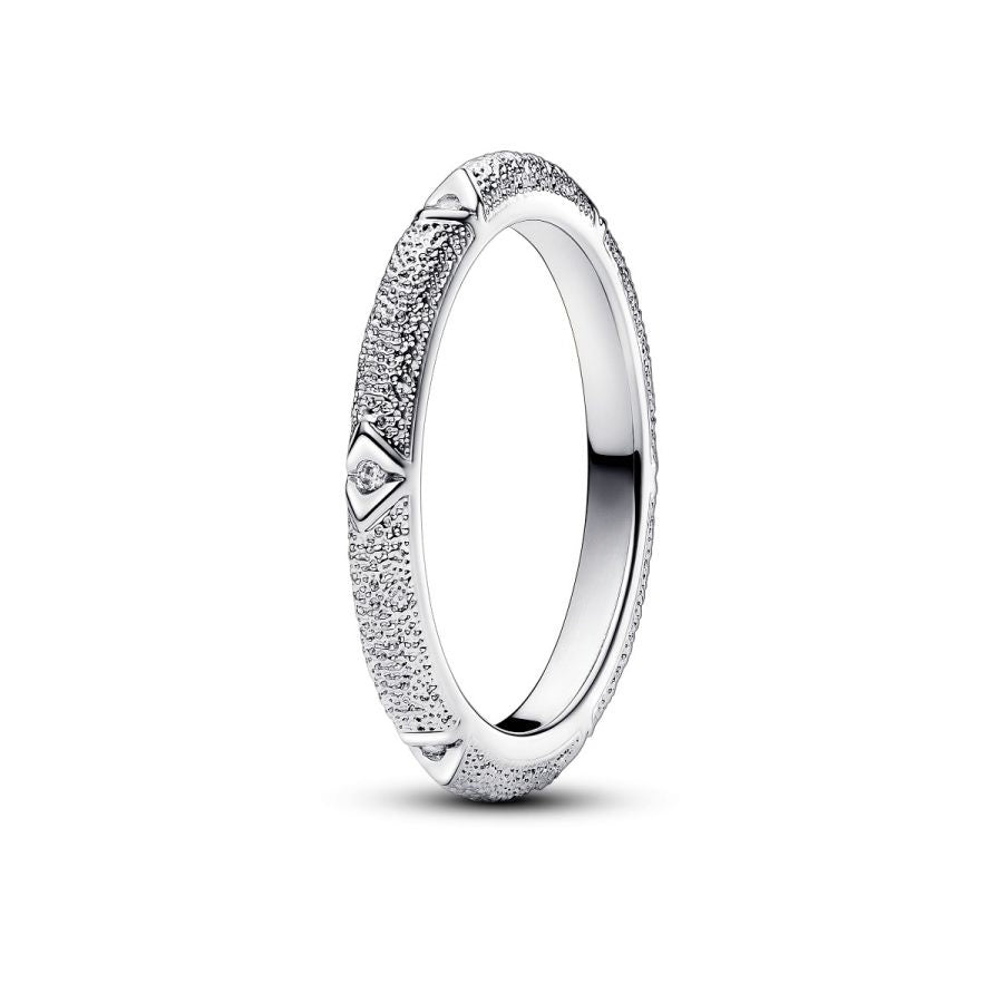 Ring Struktur und Steine Sterlingsilber