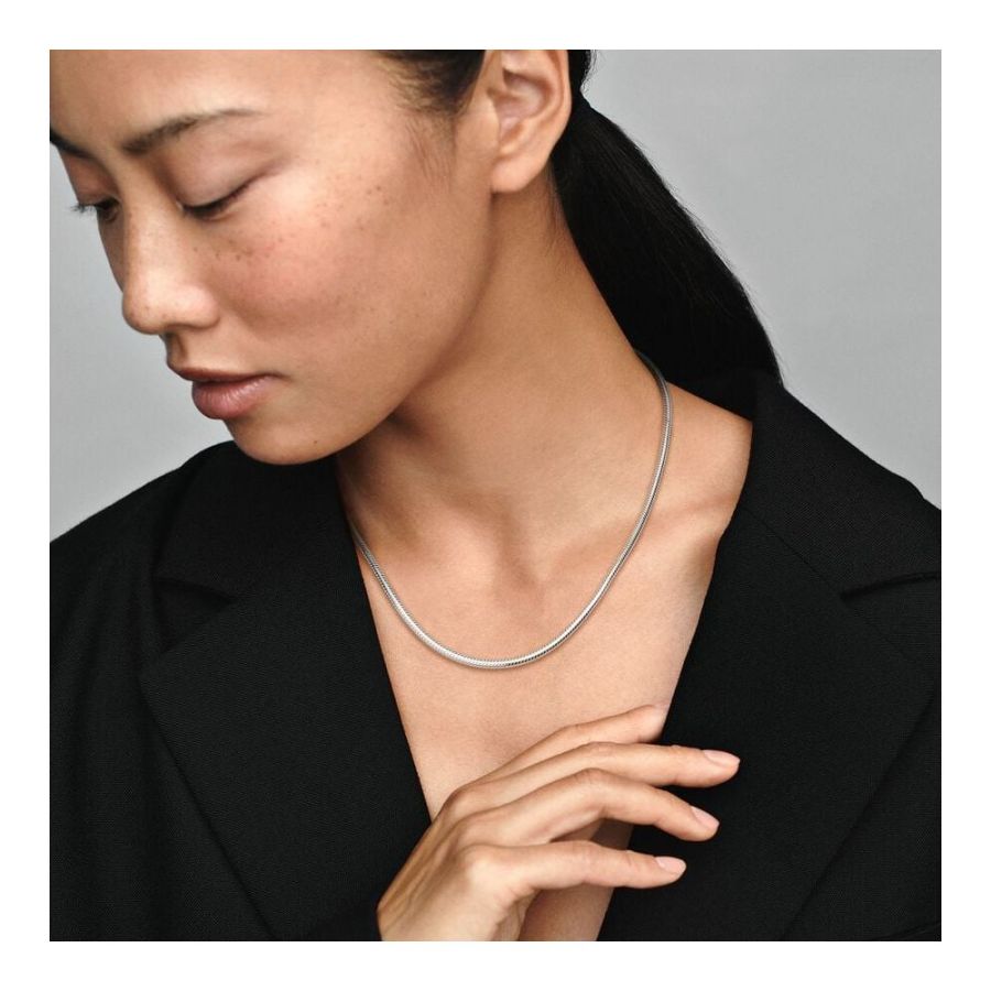 Halskette mit Kugelverschluss Silber