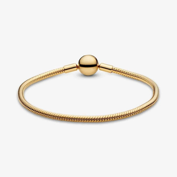 Schlangen-Gliederarmband Vergoldet