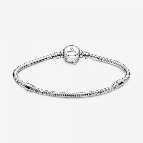Gliederarmband The Avengers Logo-Verschluss Silber