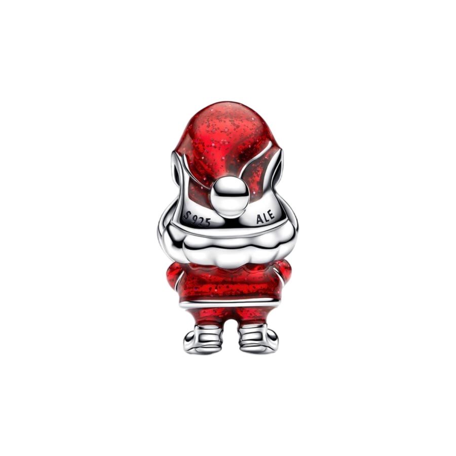 Charm Verspielter Weihnachtsmann Sterling-Silber Zweitbild