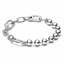 Gliederkettenarmband Metallperlen Sterling-Silber