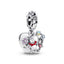 Charm-Anhänger Winnie Puuh Ferkel Sterling-Silber