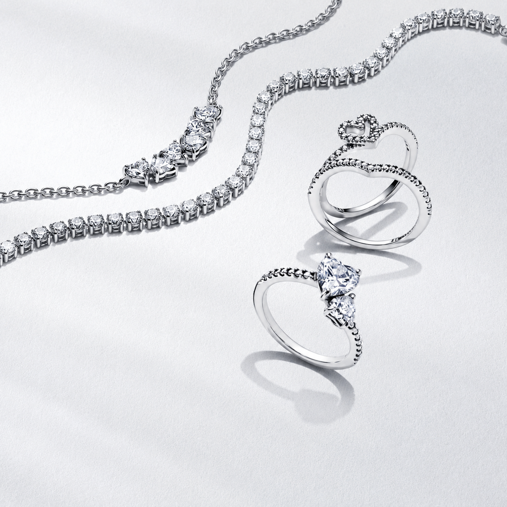 Tennisarmband Funkelnder Zirkonia Sterling-Silber