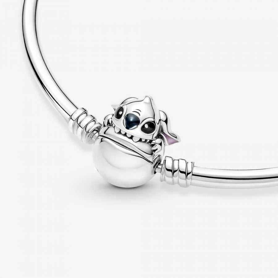 Armreif Beißender Stitch Verschluss Silber