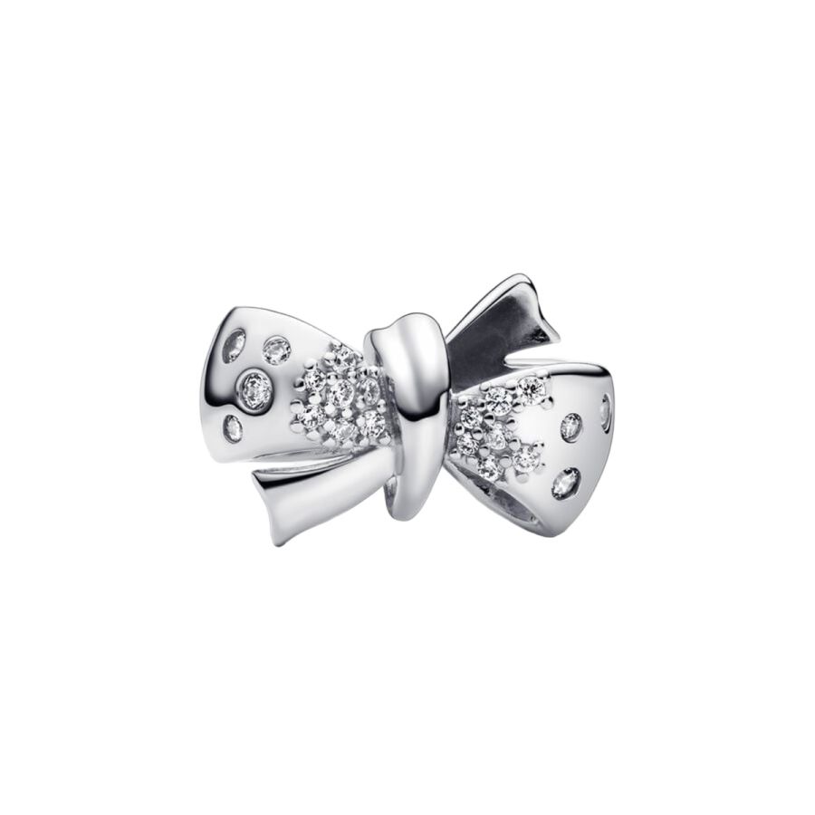 Charm Funkelnde Schleife Zirkonia Sterling-Silber Hauptbild