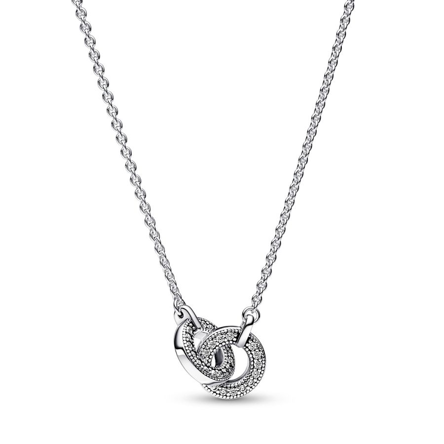 392736C01 Halskette Anhänger Signature Verschlungener Pavé Silber Hauptbild