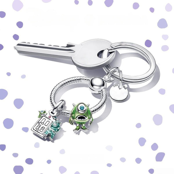 Charm-Anhänger Pixar Die Monster AG Tür Sterling-Silber