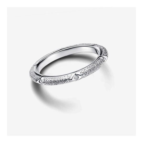Ring Struktur und Steine Sterlingsilber