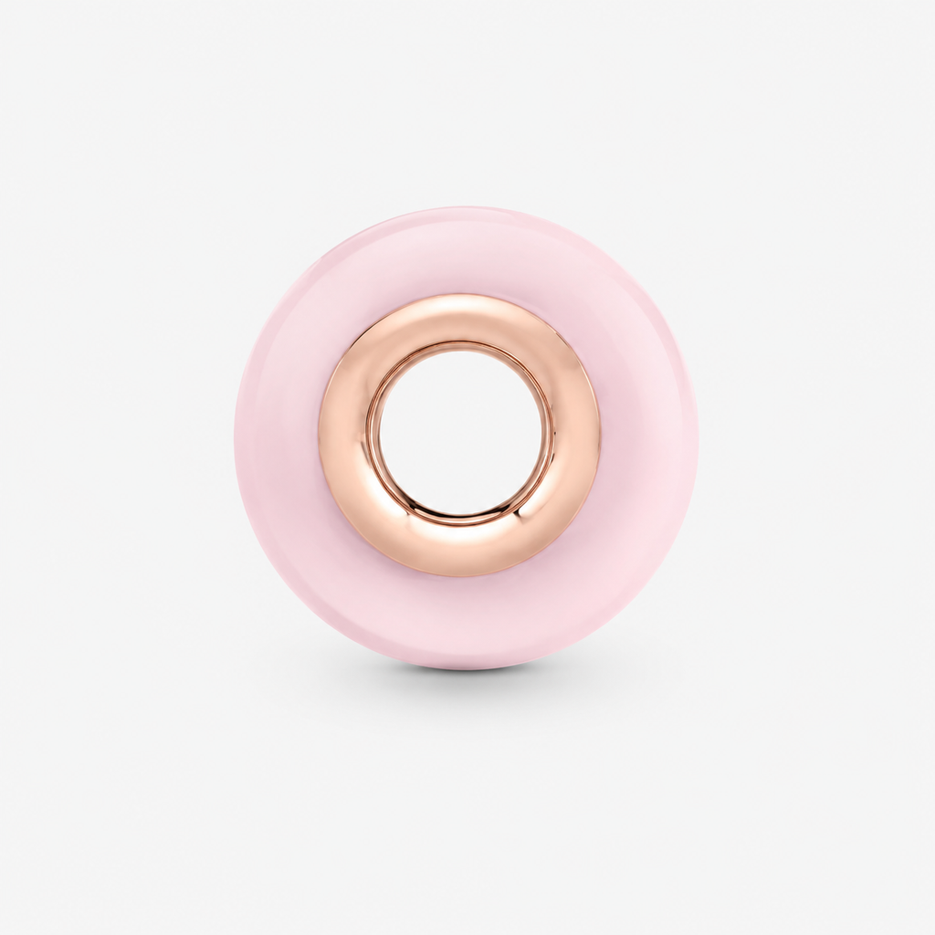 Rose 789421C00 Charm Murano-Glas Rosafarben