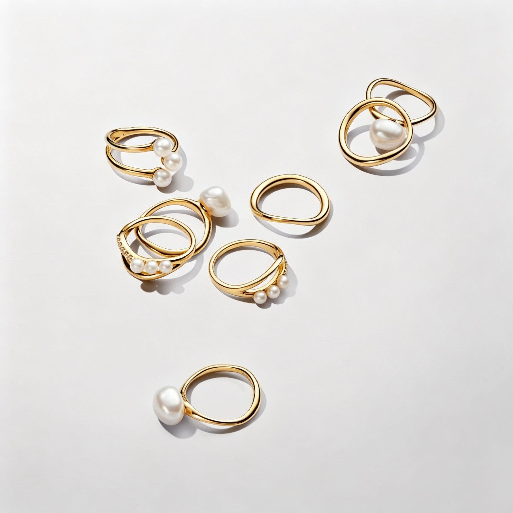 Essence Ring Süßwasserperle Barock Vergoldet
