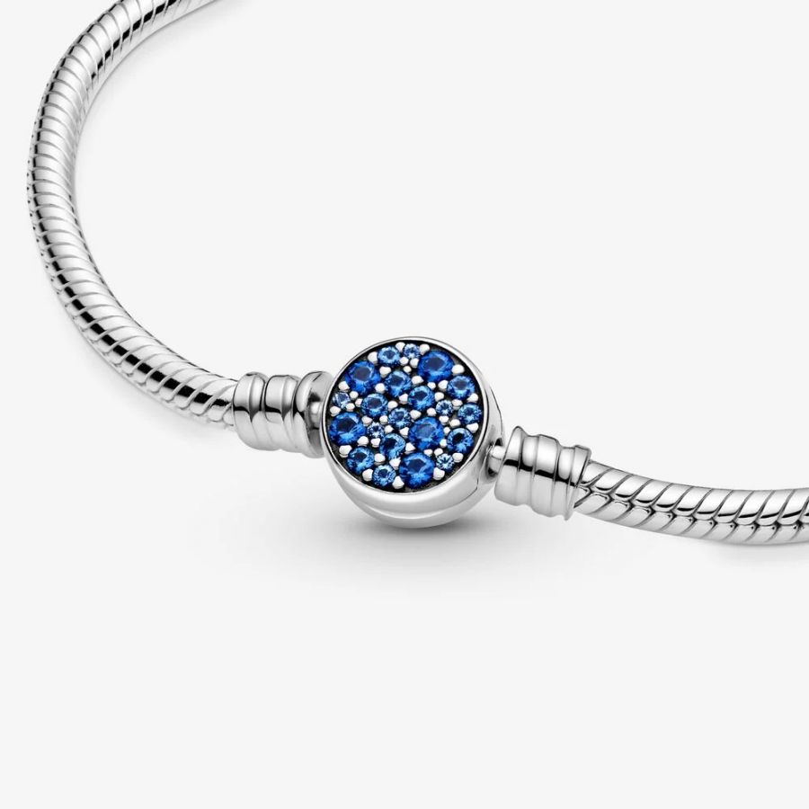 Armband Moments Funkelndem Blauem Verschluss