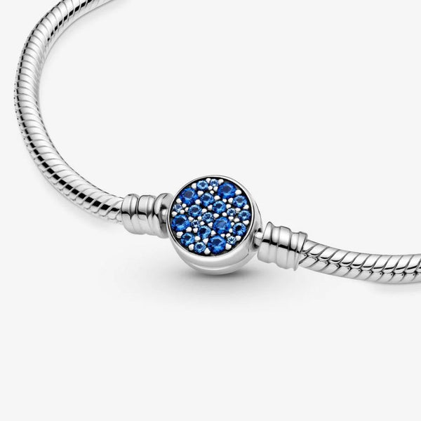 Armband Moments Funkelndem Blauem Verschluss