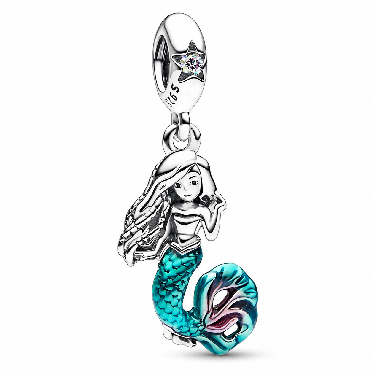 Charm-Anhänger Arielle Die Meerjungfrau Silber