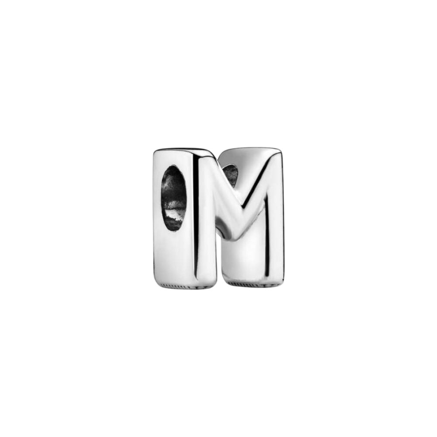 Charm Buchstabe Letter M Silber Hauptbild
