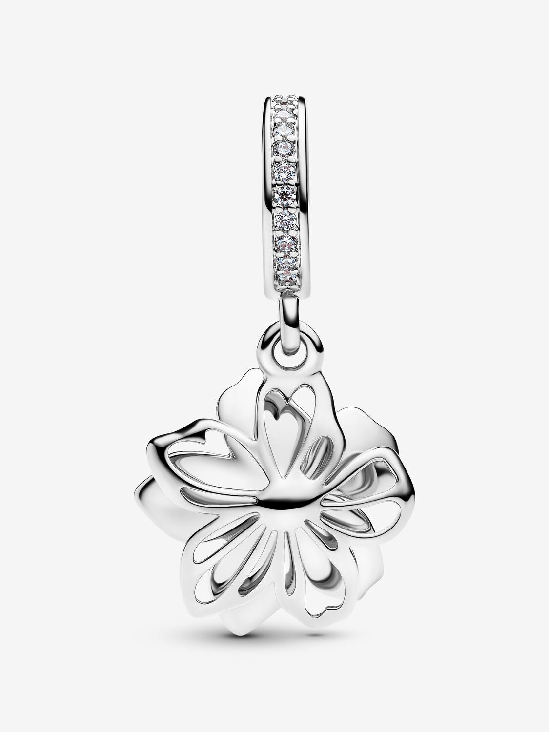 Blaue Blüte Charm-Anhänger