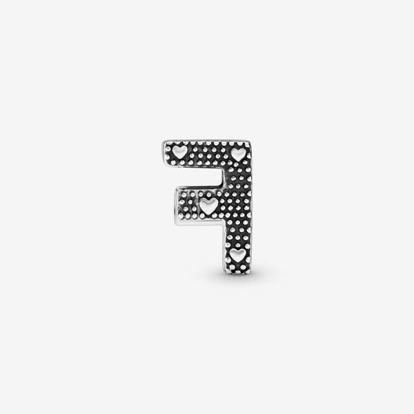 Charm Buchstabe Letter F Silber