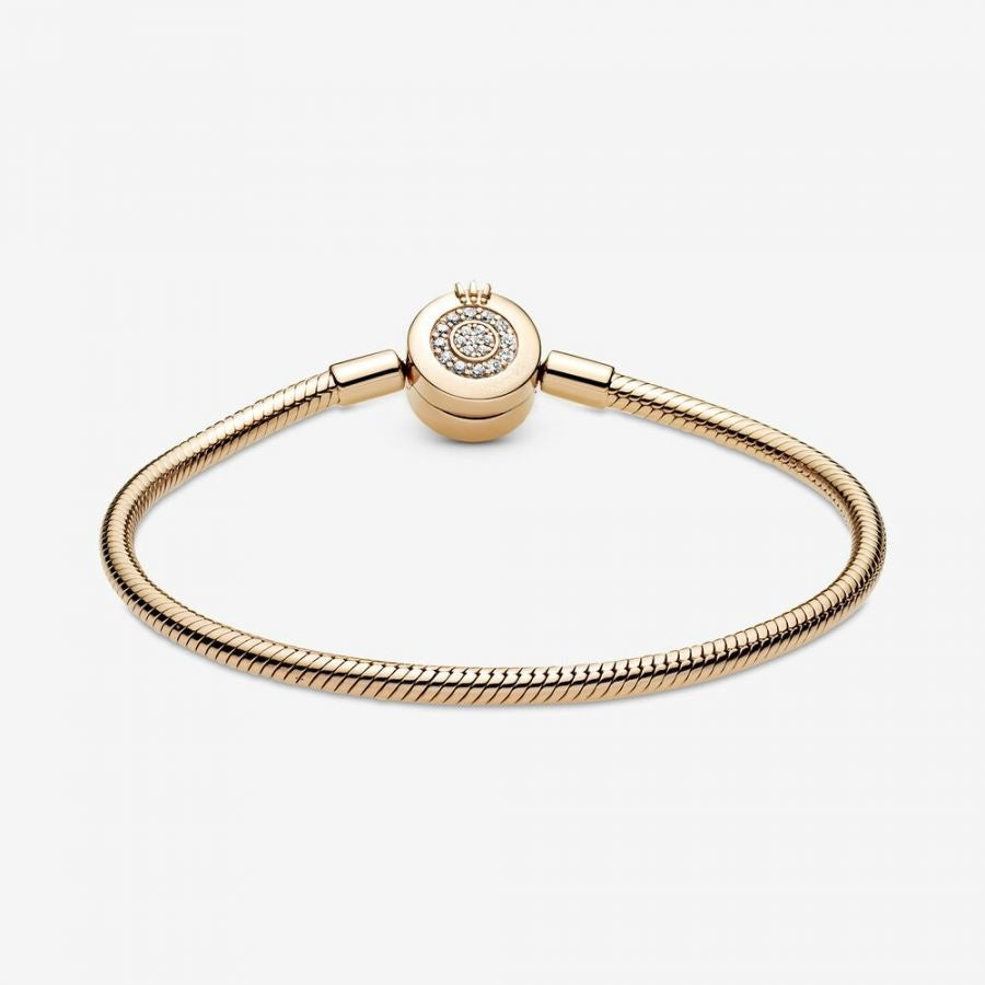 Shine  Schlangen-Gliederarmband Funkelndes Crown O Zweitbild