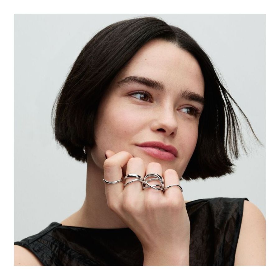 Essence Ring Unendlichkeitszeichen Sterlingsilber Zweitbild