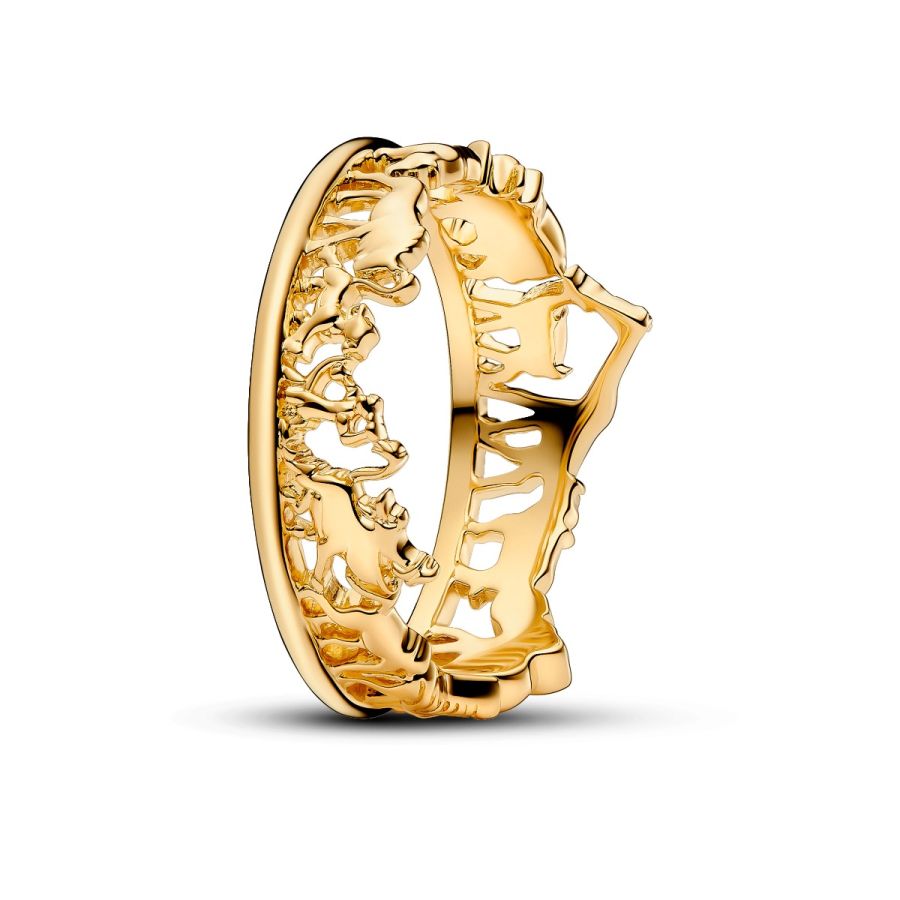 Ring König der Löwen Vergoldet Hauptbild