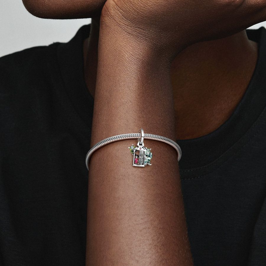 Charm-Anhänger Pixar Die Monster AG Tür Sterling-Silber