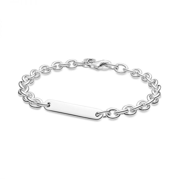Armband Gravur Plättchen Sterling-Silber