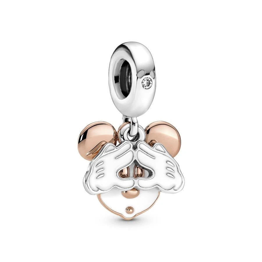 Charm-Anhänger Micky Maus Silber 14k Rosé Vergoldet Hauptbild