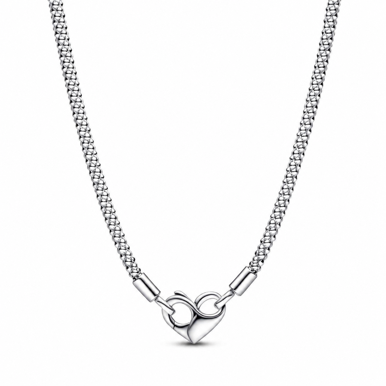 392451C00 Gliederhalskette mit Nieten Moments Silber 45 cm Hauptbild