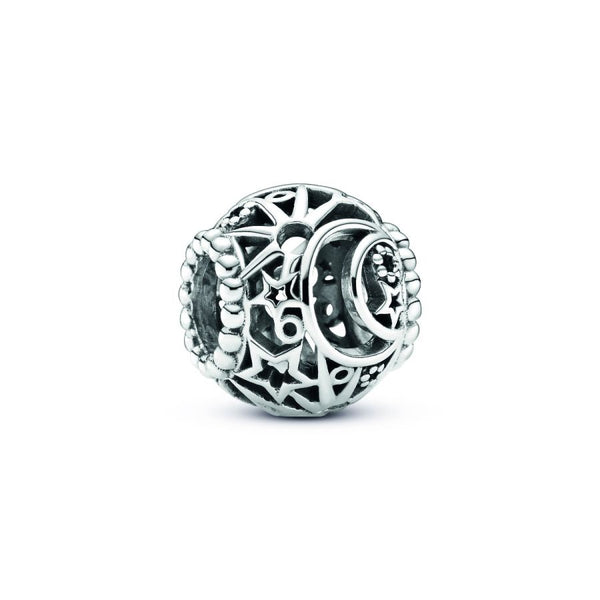 Charm Sonne Mond & Sterne Silber