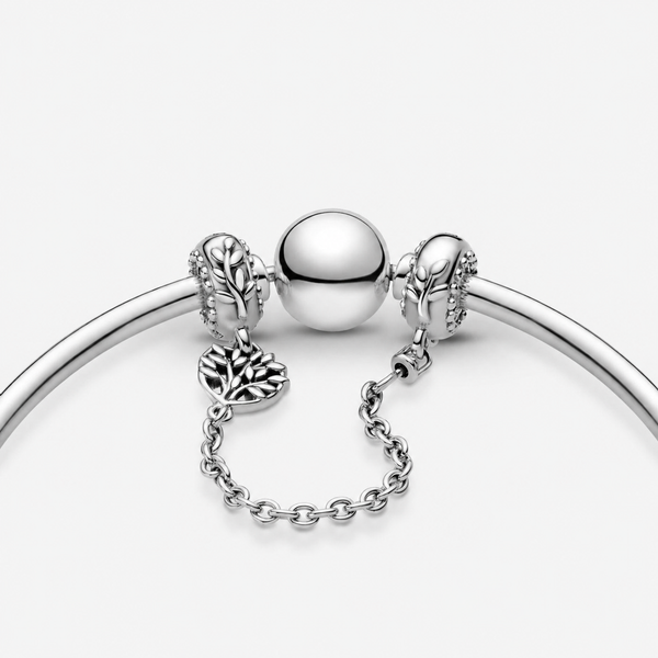 Komfortkette Herz Familienstammbaum Silber