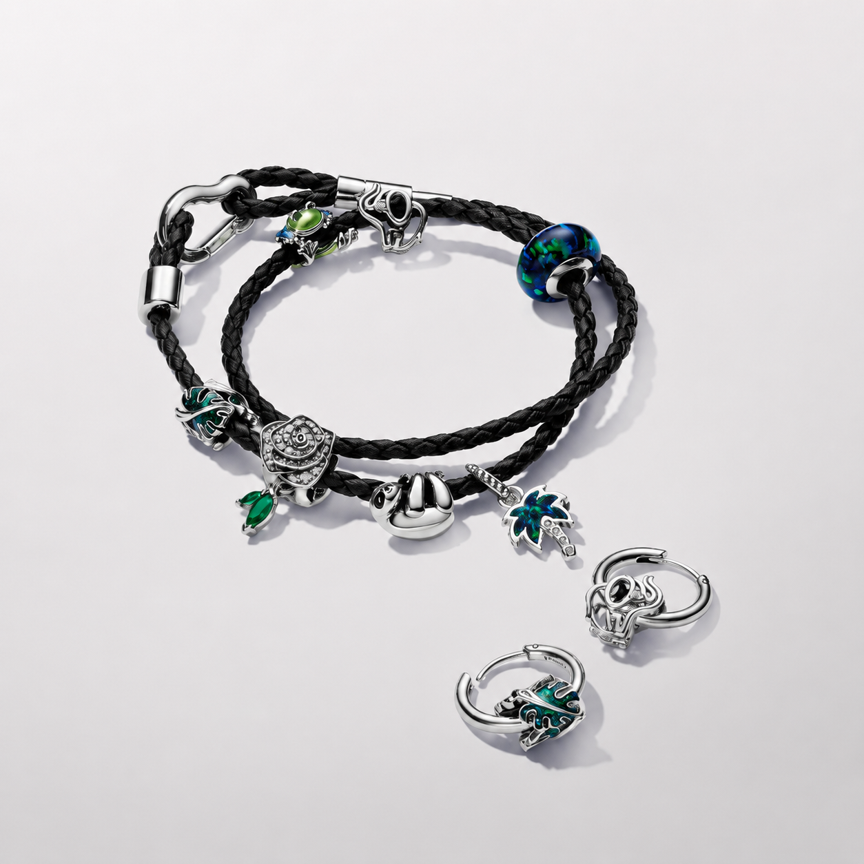 Armband Geflochtenes Leder Braun Zweitbild