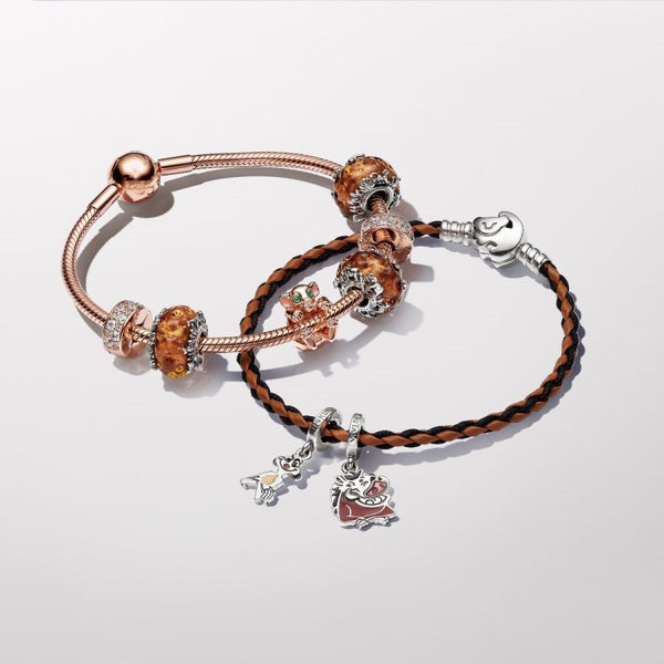 Charm König der Löwen Nala Rosé Vergoldet